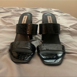 Black Steve Madden Mule Heels